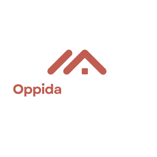 logo oppidasostenible letras en blanco. Reformas integrales